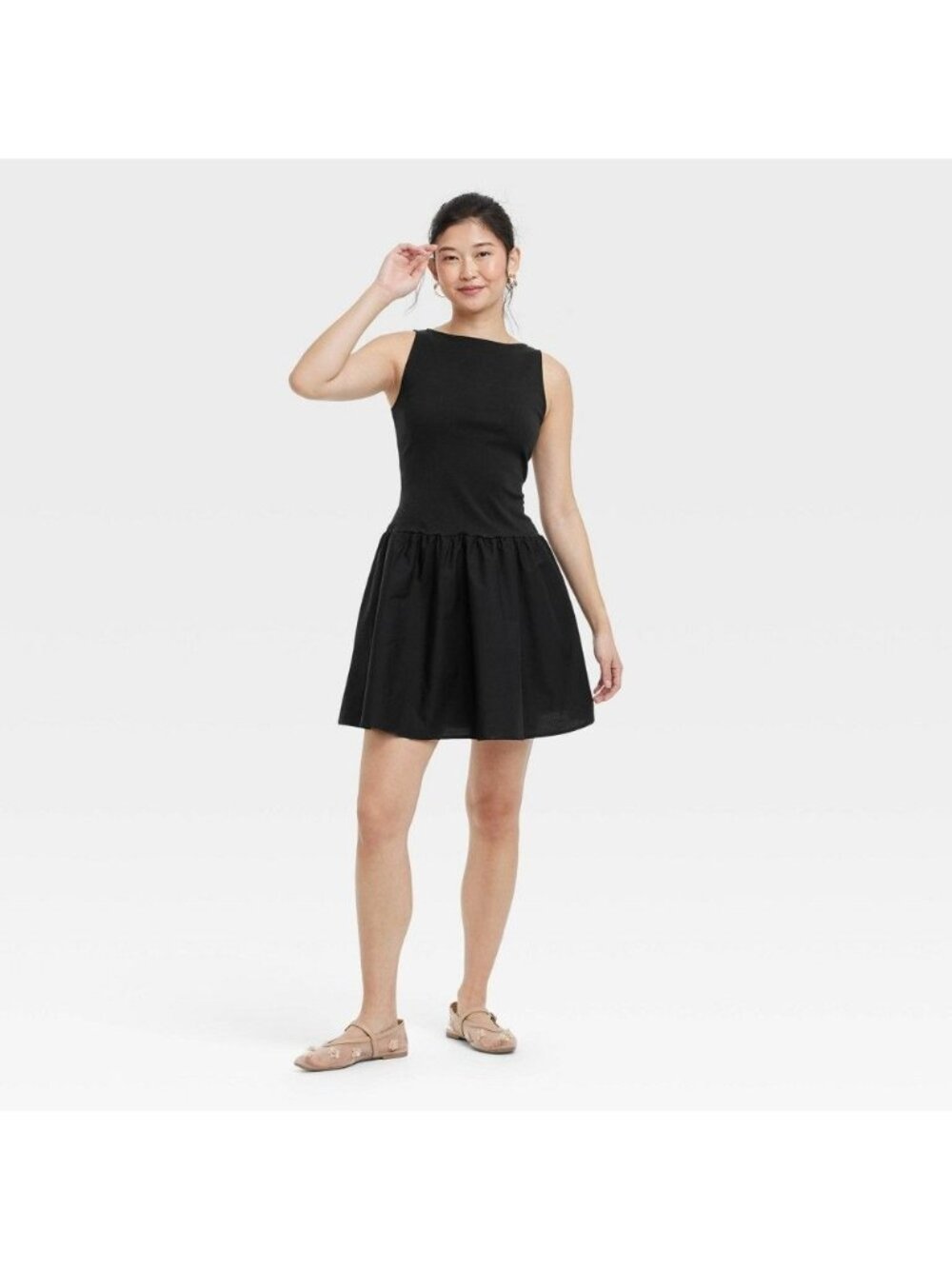 NWT Women's Large Drop Waist Mini Dress - a New Day, MSRP $30